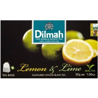 Dilmah Černý čaj Citron a limetka 20 x 1,5 g – Zbozi.Blesk.cz
