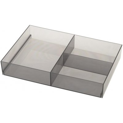 Sapho Organizér do zásuvky, 202x50x302 mm, plast, kouřová