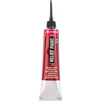 Amsterdam Relief Paint 20 ml | červenohnědá – Hledejceny.cz