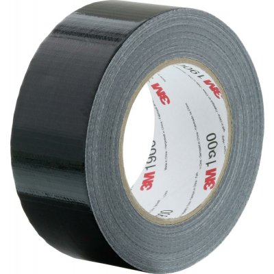 3M 1900 Textilní páska univerzální, 50 mm x 50 m, černá – Hledejceny.cz