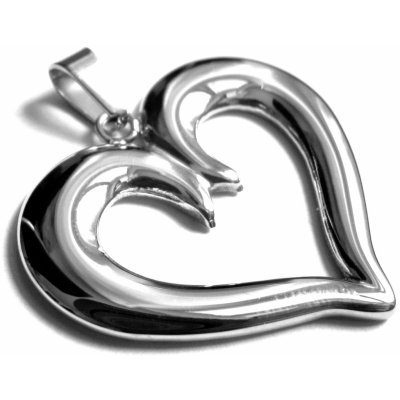 Steel Jewelry Přívěsek srdce z chirurgické oceli PR130185