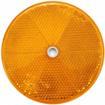 Odrazka pr. 80 oranžová s dírou | D4021005; 55000300; 550007 | AGROAD – Hledejceny.cz