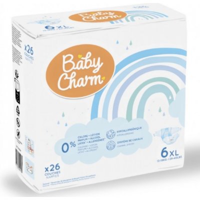 Baby Charm Super Dry Flex 6 Extra Large 13-18 kg 26 ks – Zbozi.Blesk.cz