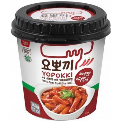 Yopokki Spicy instantní rýžové Tteokbokki 140 g – Zbozi.Blesk.cz