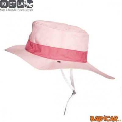 KIETLA oboustranný klobouček s UV ochranou Panama Pink