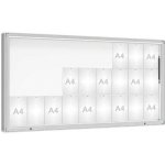 PROCITY Venkovní vitrína model 2000, 27 x A4, plexi, elox | Zboží Auto