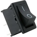 Tracon electric Kolébkový vypínač ON-OFF, 2-poloh. černý, 16A, 250V, 0-I IP 40 – Sleviste.cz