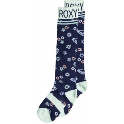 Roxy dámské ponožky Frosty Girl Medieval Blue Neo Logo Modrá