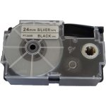Kompatibilní páska s Casio XR-24SR1 24mm x 8m černý tisk / stříbrný podklad – Zboží Mobilmania