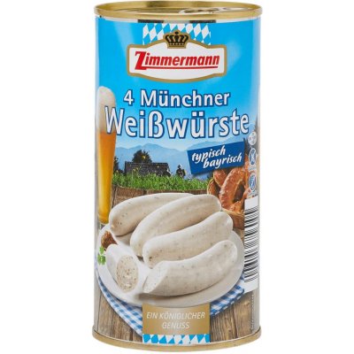 Zimmermann Mnichovská bílá klobása 250 g – Zboží Dáma