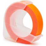 Alternativní páska pro Dymo Omega A0898270, 9 mm x 3 m, bílý tisk + fluorescenční oranžový podklad