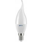 GTV LED, C37 L, SMD 2835, 4000 K, E14, 8 W, AC 220–240 V, vyzařovací úhel 160°, 700 lm, 70 mA – Hledejceny.cz