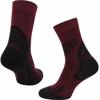 Warg Kompresní ponožky Performance Merino červená – Zboží Mobilmania