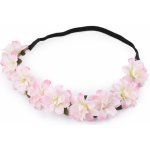 Prima-obchod Pružná čelenka do vlasů s květy, barva 1 růžová nejsv. – Hledejceny.cz