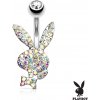 Piercing Steel Edge Piercing do pupiku Playboy 025 duha