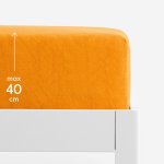 Goldea prostěradlo froté exclusive pro vysoké matrace oranžové 180x200 – Zboží Mobilmania
