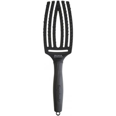 Olivia Garden Fingerbrush Care Ionic Double Bristles Medium Black – Hledejceny.cz
