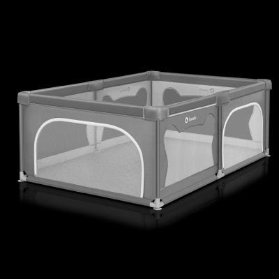 LIONELO Skládací ohrádka Willow 127 x 187 x 68 cm Grey Contrete – Zboží Dáma