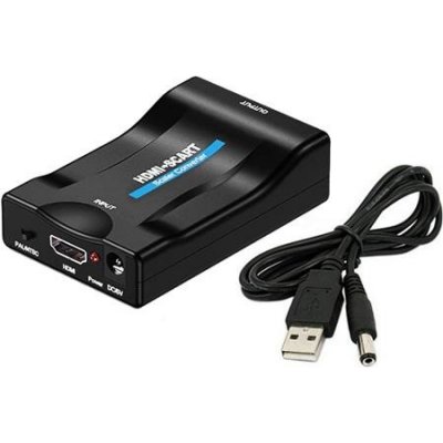 PREMIUMCORD Převodník HDMI 1na SCART 080P s napájecím zdrojem 230V