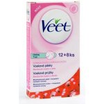 Veet voskové pásky s proužkem na obličej pro ciltivou pleť 20 ks – Sleviste.cz