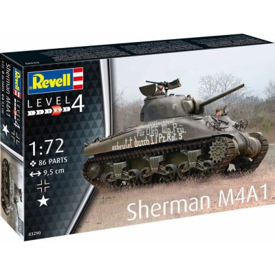Revell Sherman M4A1Plastic ModelKit tank 03290 1:72 – Zbozi.Blesk.cz