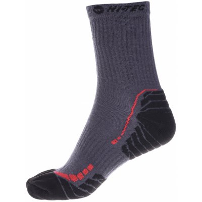 Hi-Tec pánské ponožky RANAS 53743-DK GR/BLK/RED – Zboží Mobilmania