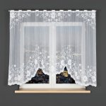Dekorační oblouková krátká záclona na žabky nebo garnýž TERESA 160 bílá 300x160 cm MyBestHome – Zboží Dáma