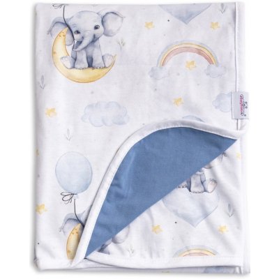 BabyMatex Dětská deka INES SLONI A DUHA – Zboží Dáma