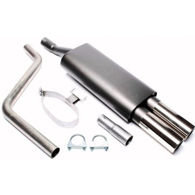 TA Technix sportovní výfuk VW Polo 86C 82-94, 2x 76 mm rovná nerezová koncovka s pertlem – Hledejceny.cz