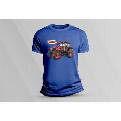 Sandratex dětské bavlněné tričko Traktor Zetor Crystal., Královsky modrá – Zboží Mobilmania