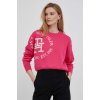 Dámský svetr a pulovr Tommy Hilfiger Bavlněný svetr růžová