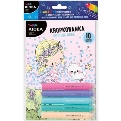 Derform Kreativní sada tečkovací fixy s razítkem DOPRAVNÍ PROSTŘEDKY – Hledejceny.cz