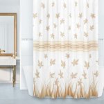 Bellatex Koupelnový závěs List béžová, 180 x 200 cm – Hledejceny.cz