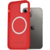 AlzaGuard Silicone Case Compatible with Magsafe iPhone 12 / 12 Pro červené