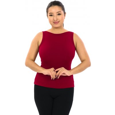 Himalife Stahující top Plain Moa červená – Sleviste.cz