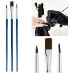Starnails Sada 3 štětců na nehtovou modeláž modrá – Zboží Dáma