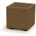 Prosperplast Květináč MADERA SQUARE eco wood 28,8 cm naturo – Zboží Mobilmania