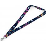 Šňůrka na krk s karabinkou Motýl 2 – Zboží Dáma