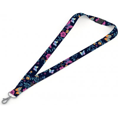 Šňůrka na krk s karabinkou Motýl 2 – Zboží Dáma