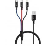 Connect IT CCA-2051-BK 3in1 USB-C & Micro USB & Lightning, 1,2m – Zboží Živě