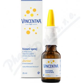 Vincentka nosní sprej JUNIOR hypotonický 25 ml