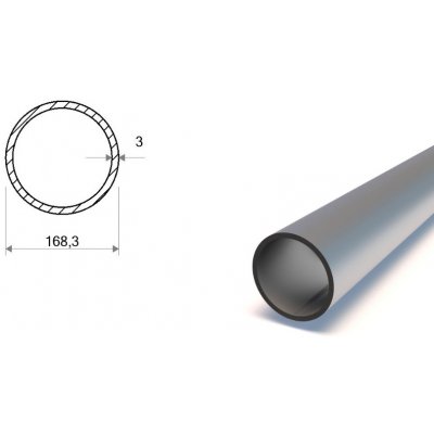 Trubka svařovaná konstrukční 168,3x3 – Zboží Mobilmania
