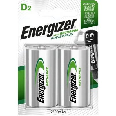 Baterie Energizer Recharge D, LR20, Ni-MH, 1,2V, 2500mAh, blistr 2 ks – Sleviste.cz