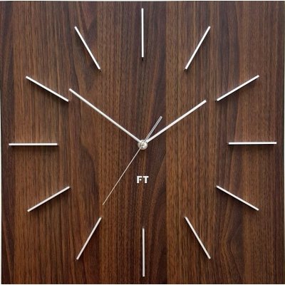 Future Time FT1010WE Square dark natural brown 40cm – Hledejceny.cz