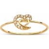 Prsteny Lillian Vassago Zlatý prsten s motivem srdce LLV95 GR016