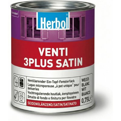 Herbol Venti 3 plus satin 0,75 l bílá – HobbyKompas.cz