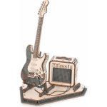 Robotime Rokr 3D dřevěné puzzle Elektrická kytara 140 ks – Zboží Mobilmania