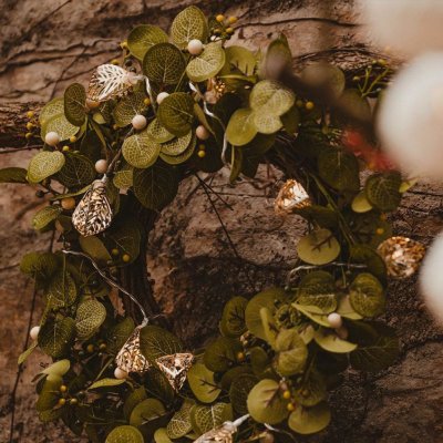 DecoLED LED světelný řetěz na baterie 10 teple bílých diod 1,8 m kovové listy – Zbozi.Blesk.cz