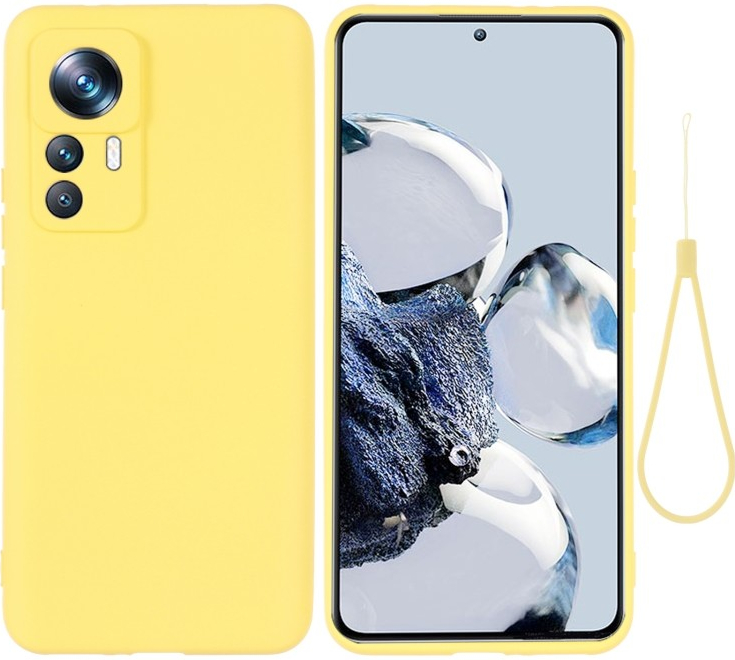 Pouzdro PROTEMIO 54954 RUBBER Ochranný kryt pro Xiaomi 12T žlutý