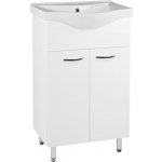 EBS K-Plus Skříňka s umyvadlem 55x90 cm, bílá PLUS55DVSET – Zboží Mobilmania